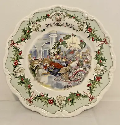 Buy Royal Doulton Brambly Hedge Collector Plate The Snow Ball 20cm 8inch • 17.50£