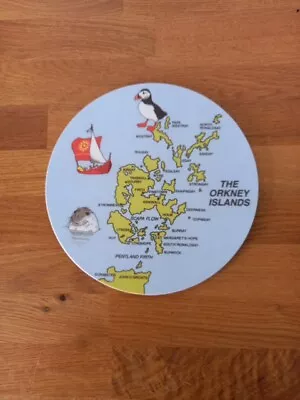 Buy Orkney Islands Souvenir Coaster Teapot Stand Melamine Place Mat  • 2.50£