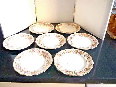 Buy Dresden T&K Crown Marked  Set Of 7 Plates 7  • 15£