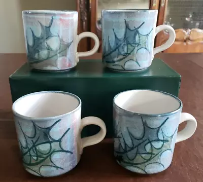 Buy The Tain Pottery Of Scotland Leaves Thistle Glenaldie 4 Coffee Mugs 3 1/8  • 70.87£