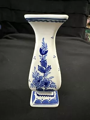 Buy Delft Plus Blue Holland Hand Painted Bud Vase Small Chip • 13.45£