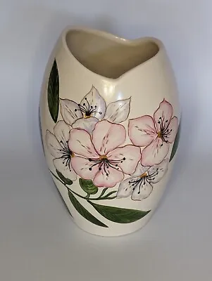Buy Royal Norfolk Ceramic Vase White Pink Apple Flowering Spring Wide Opening 18cm H • 17£