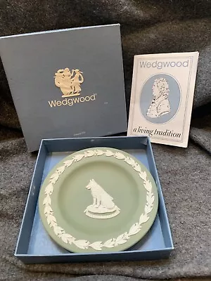Buy Guide Dogs For The Blind Wedgwood Wedgewood Jasperware Sage Green Plate • 8£