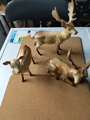 Buy Early Beswick  554 Set Stag, Doe And Fawn • 75£
