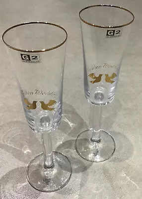 Buy G2 Gleneagles Crystal Golden Wedding Anniversary Wine Glasses • 8.95£