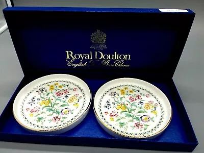 Buy New Royal Doulton English Fine Bone China Spring Glory 2 Plates Souvenier Gift • 12.50£
