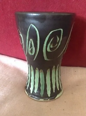 Buy Buckfast Abbey Studio Pottery Vase With Incised Lined And Scrolled Decoration • 18£
