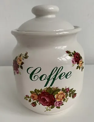 Buy Vintage Melba Ware Coffee Storage Jar Pot Caddy Floral Chintz Country Cottage • 12.99£