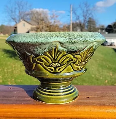 Buy Vintage Ungemach UPCO American Art Pottery USA Planter Green MCM Dripped Glaze • 21.33£