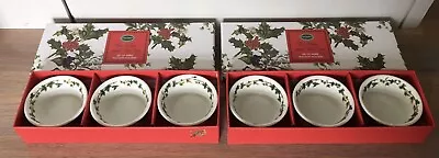 Buy 6 Portmeirion The Holly And The Ivy Tea Lights Holders Boxed • 16£