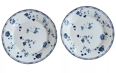 Buy 2 Pc Laura Ashley SOPHIA BLUE Salad Plate Floral French Country Farmhouse 8  • 32.66£