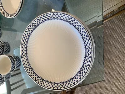 Buy Adams Brentwood Lot Of 17- 10  Dinner Plate English Ironstone Blue Clover ~ T434 • 212.89£
