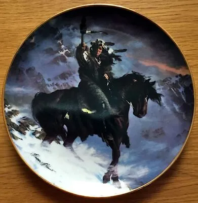 Buy Fine Porcelain Plate. Spirit Of The West Wind. Franklin Mint Limited Edition • 9.99£