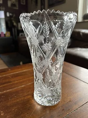 Buy Glass Vase   Cut Glass Vase  Vintage / Classic Vase • 5£