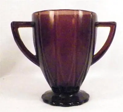 Buy Amethyst Newport Hairpin Sugar Bowl Depression Glass Hazel Atlas Vintage Nice • 24.12£