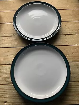 Buy 2 Denby Greenwich Green Dinner Plates 10.25 Inches • 18.99£