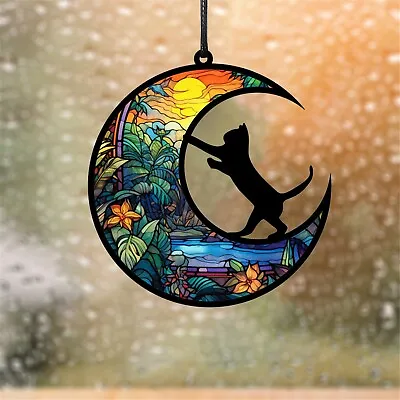Buy Stained Glass Suncatchers Window Hangings Ornament Memorial Gifts Wall Art Decor • 3.59£