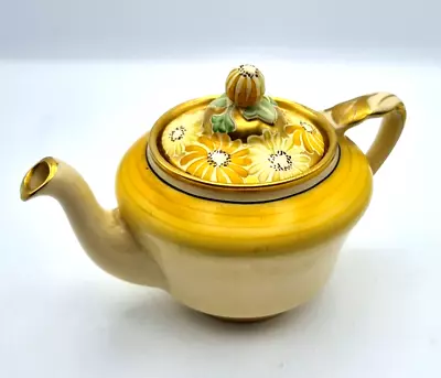 Buy Grays Pottery Teapot 'Sunbuff' Hand Painted Porcelain Art Deco Jug • 44.95£