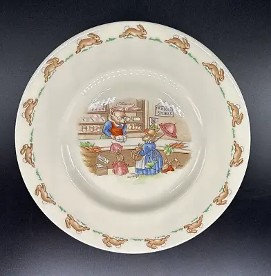 Buy Royal Doulton Bunnykins Child Plate Mr. Piggly's Store Bone China 8  EUC • 9.60£
