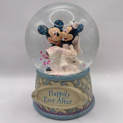 Buy Disney Traditions Happily Ever After Mickey And Minnie Waterball 4059185 Damaged • 34.95£
