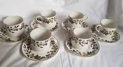 Buy Vintage Midwinter Teaset, Evesham Pattern, 6 Cups, 6 Saucers • 8£