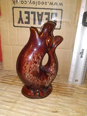 Buy Kernewek Pottery Treacle Seal/fish Gurgle Glug Jug Vase ~ 9  • 19.95£