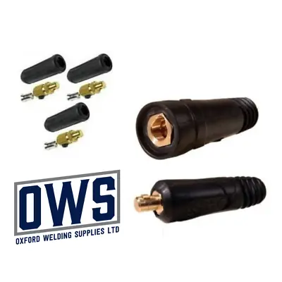 Buy Dinz Type Welding Connectors - Cable Plug (Male) And Socket (Female) • 4.62£