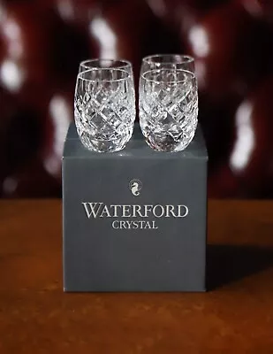 Buy 4 Vintage WATERFORD Crystal ALANA/ POWERSCOURT Shot Glasses~ In Box • 174.49£