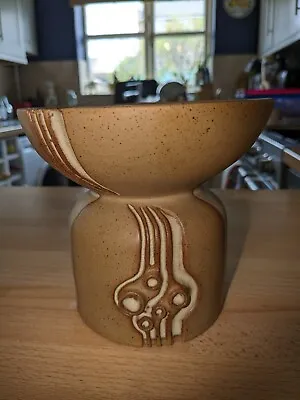 Buy Vintage Studio Shelf Pottery Raised Bowl Sculpture  • 45£