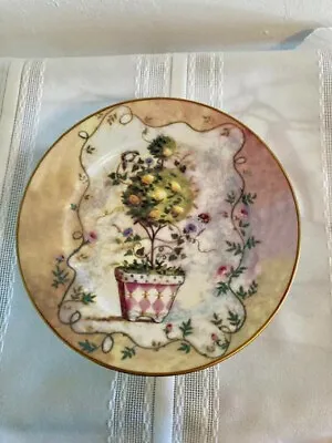 Buy Email De Limoges 7 1/2  Decorative Plate With Hand Painted Lemon Tree • 13.76£
