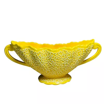 Buy Vintage Sylvac Mantle Vase Yellow White Coral 2300 Ceramic Rare Maximalism • 69.99£