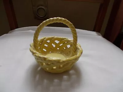 Buy Small Lemon Pottery Basket • 1.50£