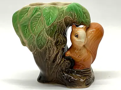 Buy Withernsea Eastgate Pottery England Fauna 25 Single Vase Squirrel Treetrunk --B • 8£