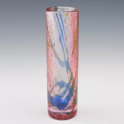 Buy Okra Studio Glass Cylinder Vase C1990 • 72.50£