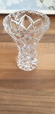 Buy Vintage Lead Crystal Cut Glass Posy Bud Vase • 10£
