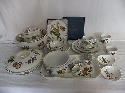Buy C4 Porcelain Royal Worcester Evesham Unmarked, Gild Edge Oven To Table Ware 5D1A • 1.79£