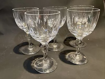 Buy Set Of 5 Stuart Crystal  HAMPSHIRE  Wine Glass - 12.6cms (5 ) Tall • 26.67£