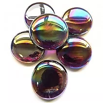 Buy 6 X Extra Large Glass Pebbles / Gems / Stones - Various Colours Approx 30-40mm  • 3.50£