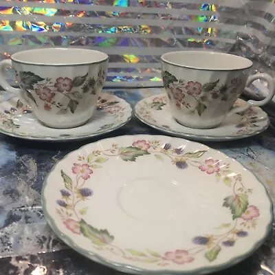 Buy 2 BHS Victorian Rose China Tea Cups  3 Saucers Collection British Home Stores  • 13.99£