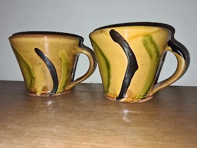 Buy Mark Titchiner Studio Pottery Chediston Suffolk Pottery Slipware Mugs • 6£