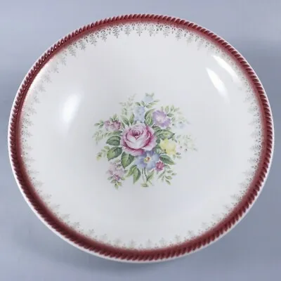 Buy Vintage LIMOGES CHINA USA The Rosalie 4070 Floral Bouquet Gold Serving Bowl Dish • 13.26£