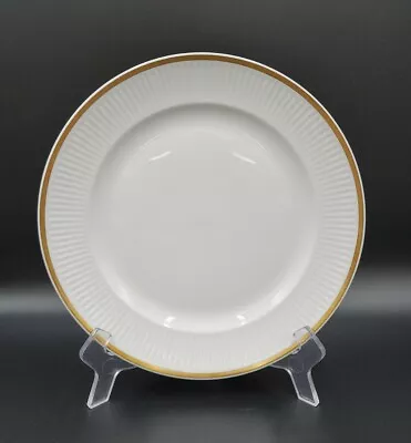 Buy Royal Copenhagen TUNNA (RIBBED) Dinner Plate(s) 14058 White Gold EXCELLENT 1ST • 17.15£