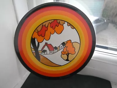 Buy CLARICE CLIFF  HOUSE & BRIDGE   PLATE - By WEDGWOOD - MINT/ BOXED • 20£