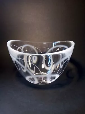 Buy Ingegerd Ramen For Orrefors Pond Collection  Tangle  Oval Glass Bowl • 22£