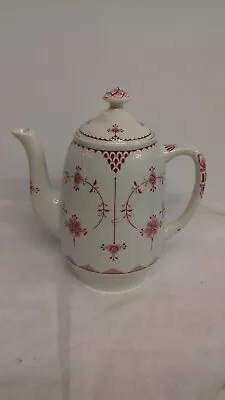Buy Vintage Furnivals Pink Red Denmark Coffee Pot • 22£
