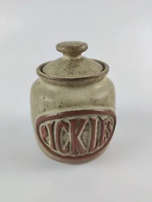 Buy Presingoll Pottery Cornwall Vintage Lidded Pickles Pot Jar -Like Tremar • 5£