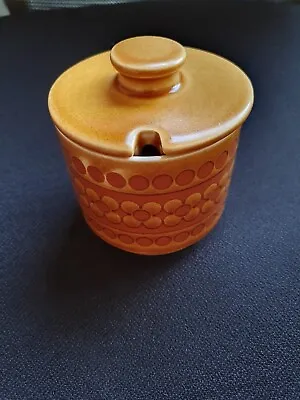 Buy Vintage 1977 Hornsea Pottery Saffron Pattern Lidded Jam Pot • 4.99£