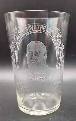 Buy H.M. King Edward VII God Save The King Commemorative Glass 1902-1910 • 9.99£