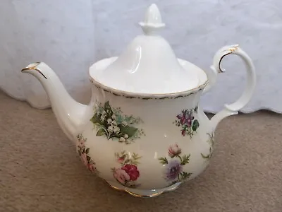 Buy 1984 Royal Albert Bone China Tea Pot In The  Flowers Of The Month  Pattern • 20£