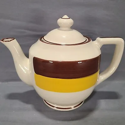 Buy Stonecrest 1004 T Rainbow Teapot Speckled Brown Yellow Stripe Good Condition • 12.04£